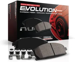 Power Stop Z23-961 Rear Z23 Sport Carbon Fiber Infused Ceramic Brake Pads with Hardware For G35, Lancer, 350Z, BRZ, Impreza, WRX, WRX STI, 86 [Model Specific]