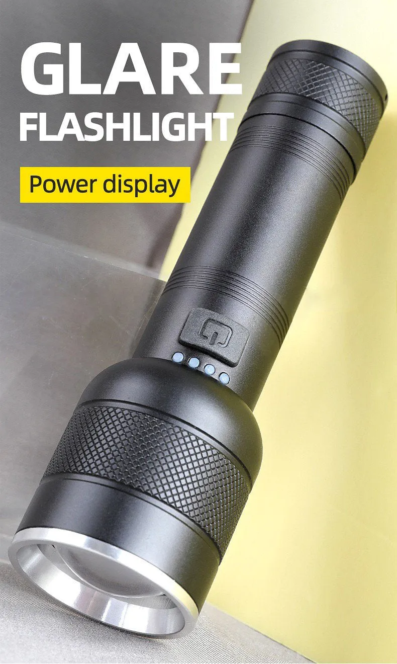 Powerful 5000LM LED Flashlight P50 LED Flashlight USB Rechargeable Torch Telescopic Zoom 4Mode Flashlight Lantern Built-in 18650/26650 Battery