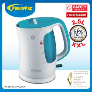 Powerpac Electric Kettle Jug 2.5L BPA Free (PPJ2009)