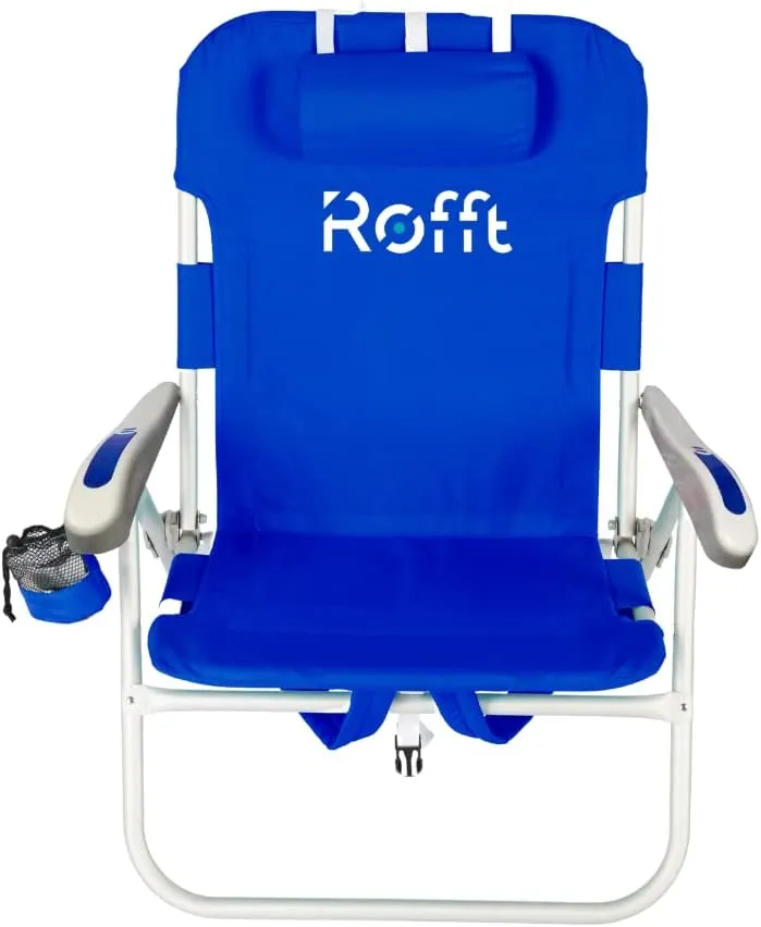 Premium Beach Chair 5 Position Reclining, Oversized, Heavy-Duty high Off Ground, and Lightweight with Backpack Straps Big Storage and Cup Holder – Ideal for Adults and Seniors