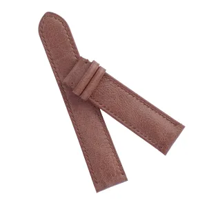 Premium Vintage leather watch band, Handmade Tuscany Cow leather watch strap (18mm, Steel Folding Clasp)