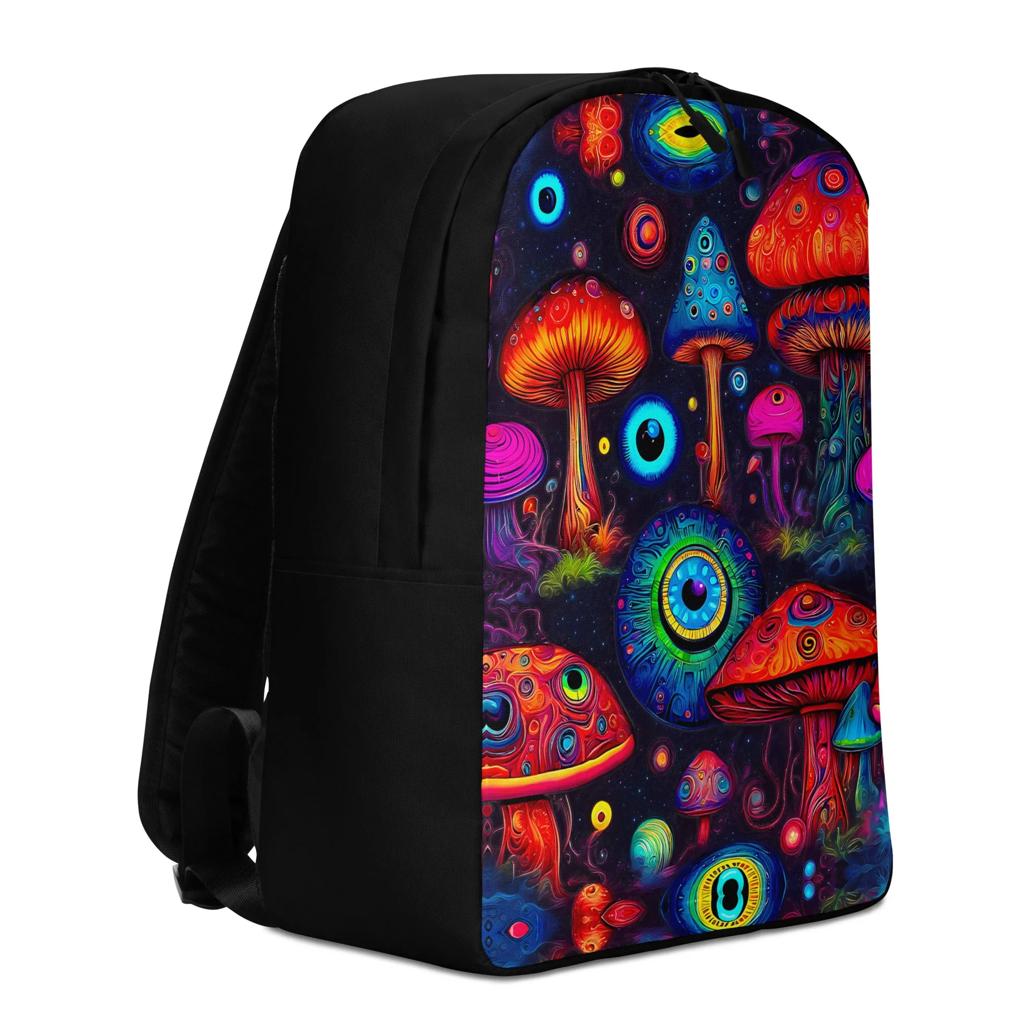 Psychedelic Mushroom & Evil Eye Minimalist Backpack