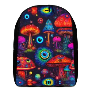 Psychedelic Mushroom & Evil Eye Minimalist Backpack