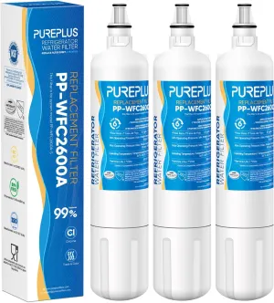 PUREPLUS 4204490 Replacement For Sub-Zero 4204490, 4290510 Refrigerator Water Filter, Replacement For InSinkErator F-1000,F-2000,F-3000 and AquaPure AP Easy C-Complete, F-1000S, F-2000S, F-3000S,3Pack