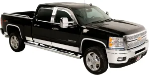 Putco Premium Stainless Steel Rocker Panels Kit Fits Chevy Silverado 1500 Crew Cab 5'8" Bed