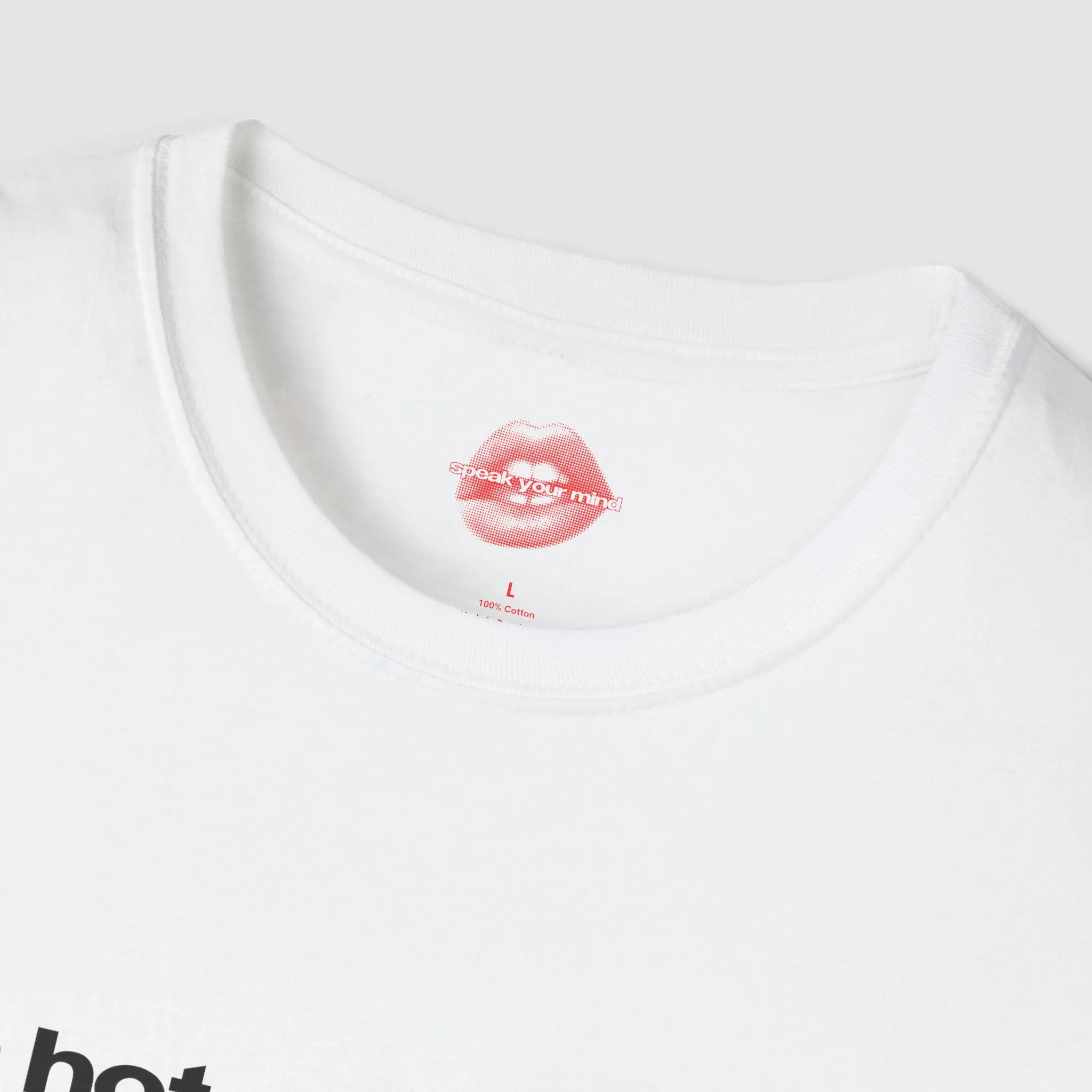 "A Hot Mess With Stories To Tell." | Text Only | T-Shirt