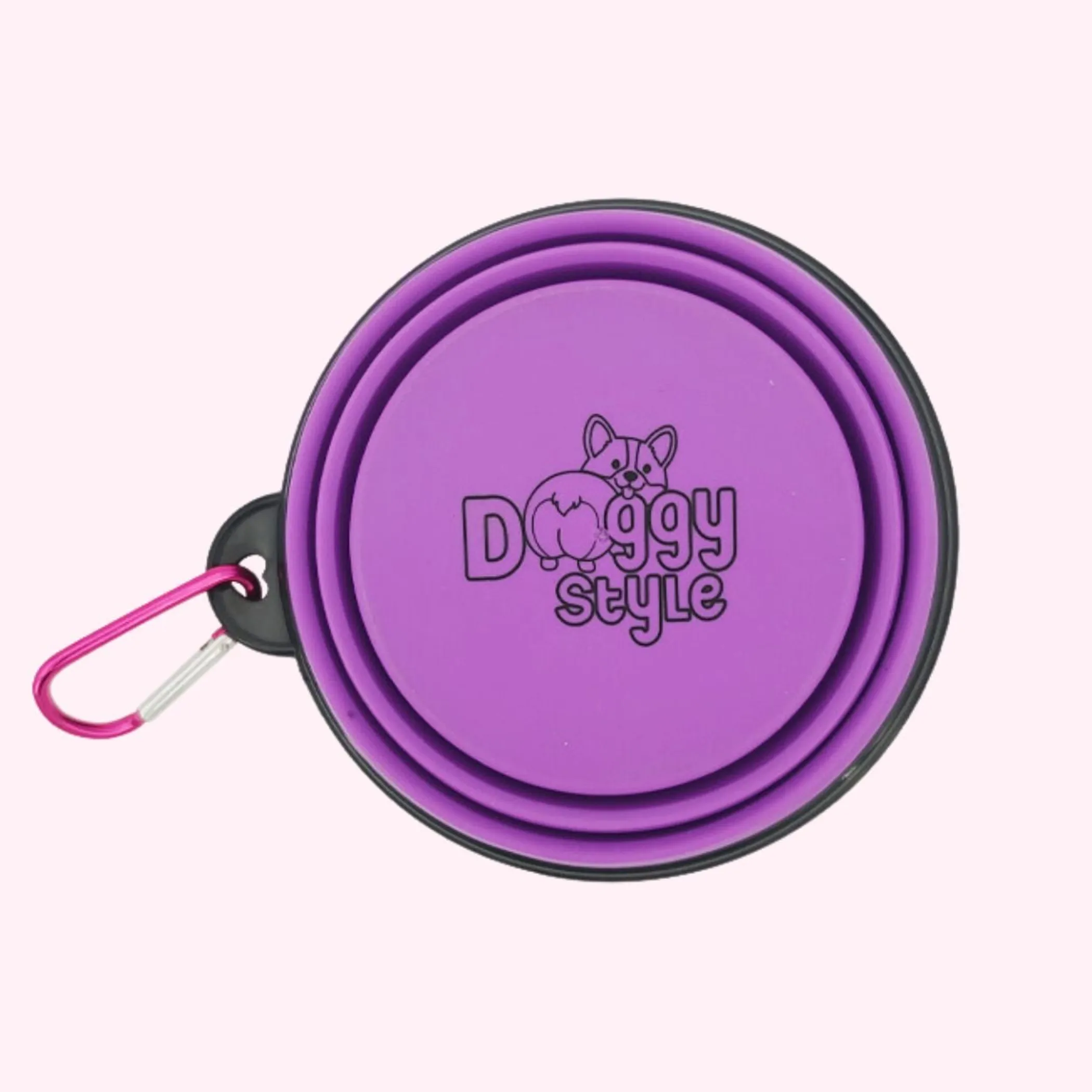 "Not Chunky Just Fluffy" Purple Dog Bowl