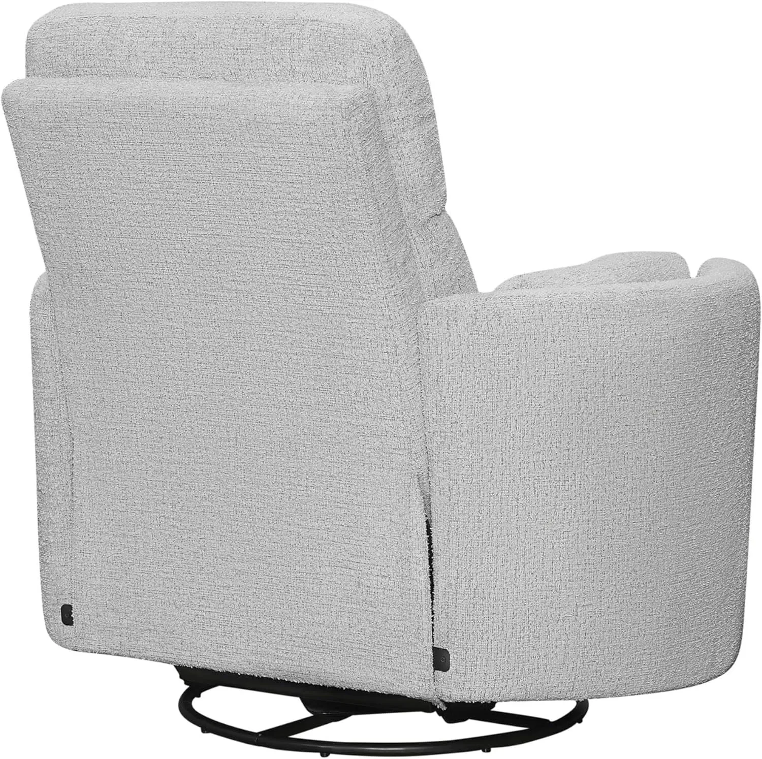 Radius Manual Recliner Swivel Accent Chair in Angora Linen