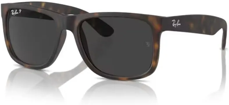 Ray-Ban Justin RB4165F Square Asian Fit Low Bridge Sunglasses for Men   BUNDLE With DIW Kit