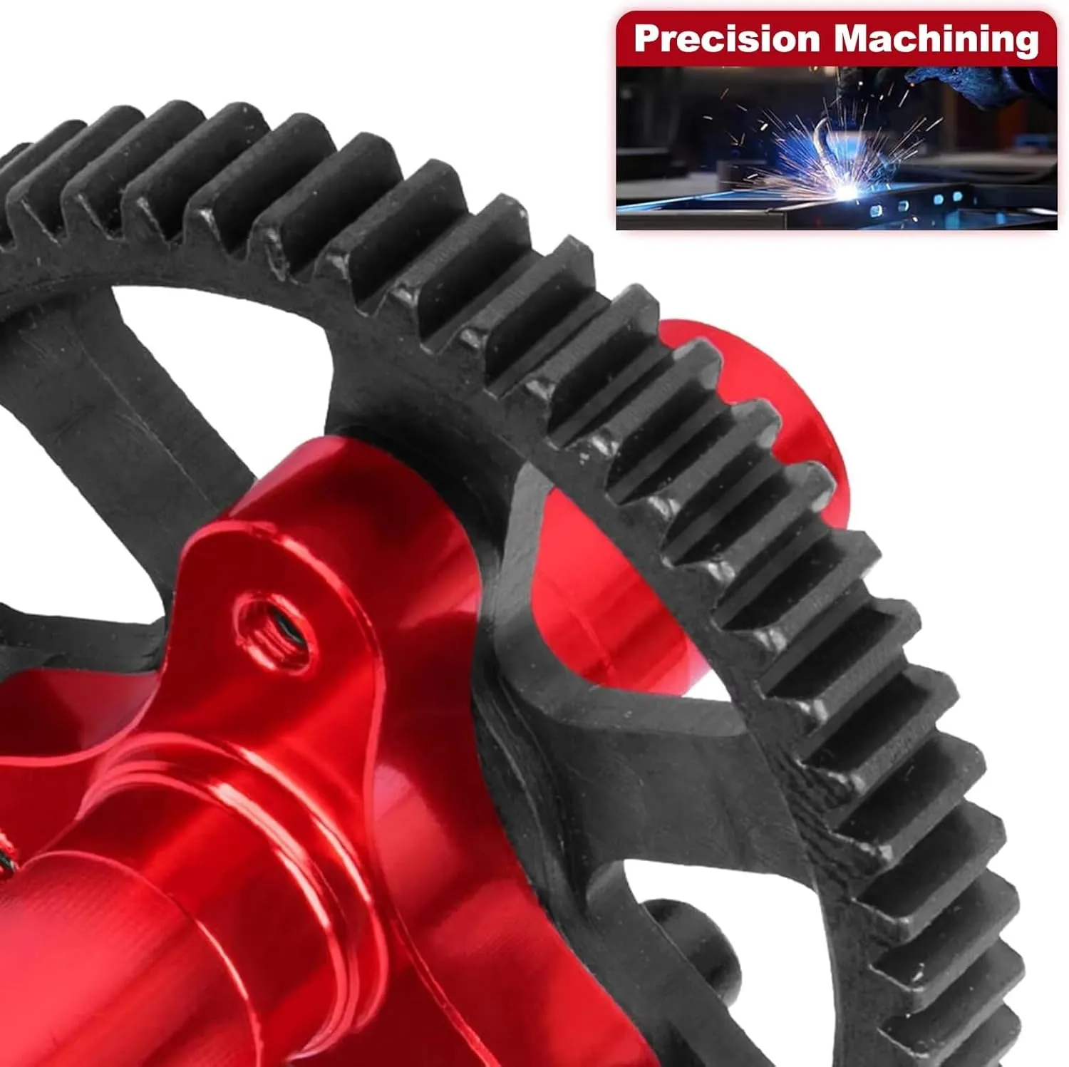 RC Accessory Compatible with Mini RC Car 1/10 for TRX for Slash for Stampede for Rustler Harden Steel Spur Main Gear 50T 52T 53T 54T 32Pitch 0.8M(56t)
