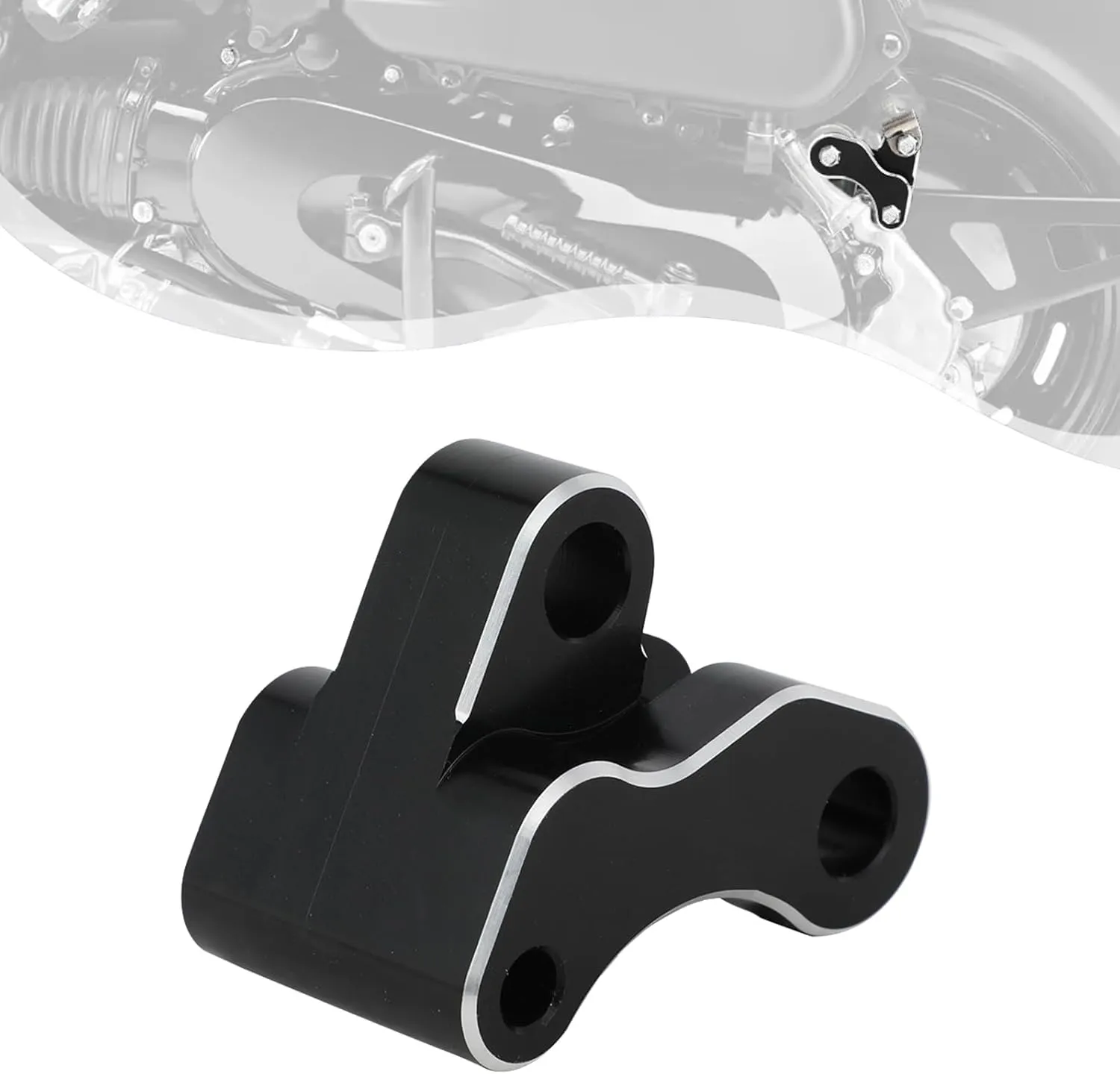 Rear Shocks Lowering Kit for Navi110,CNC 7075 Aluminum Motorcycle Rear Lower Kit for Navi 110 2022 2023 2024 2025 -Black