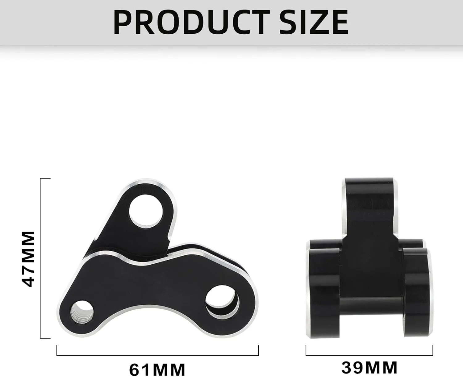 Rear Shocks Lowering Kit for Navi110,CNC 7075 Aluminum Motorcycle Rear Lower Kit for Navi 110 2022 2023 2024 2025 -Black