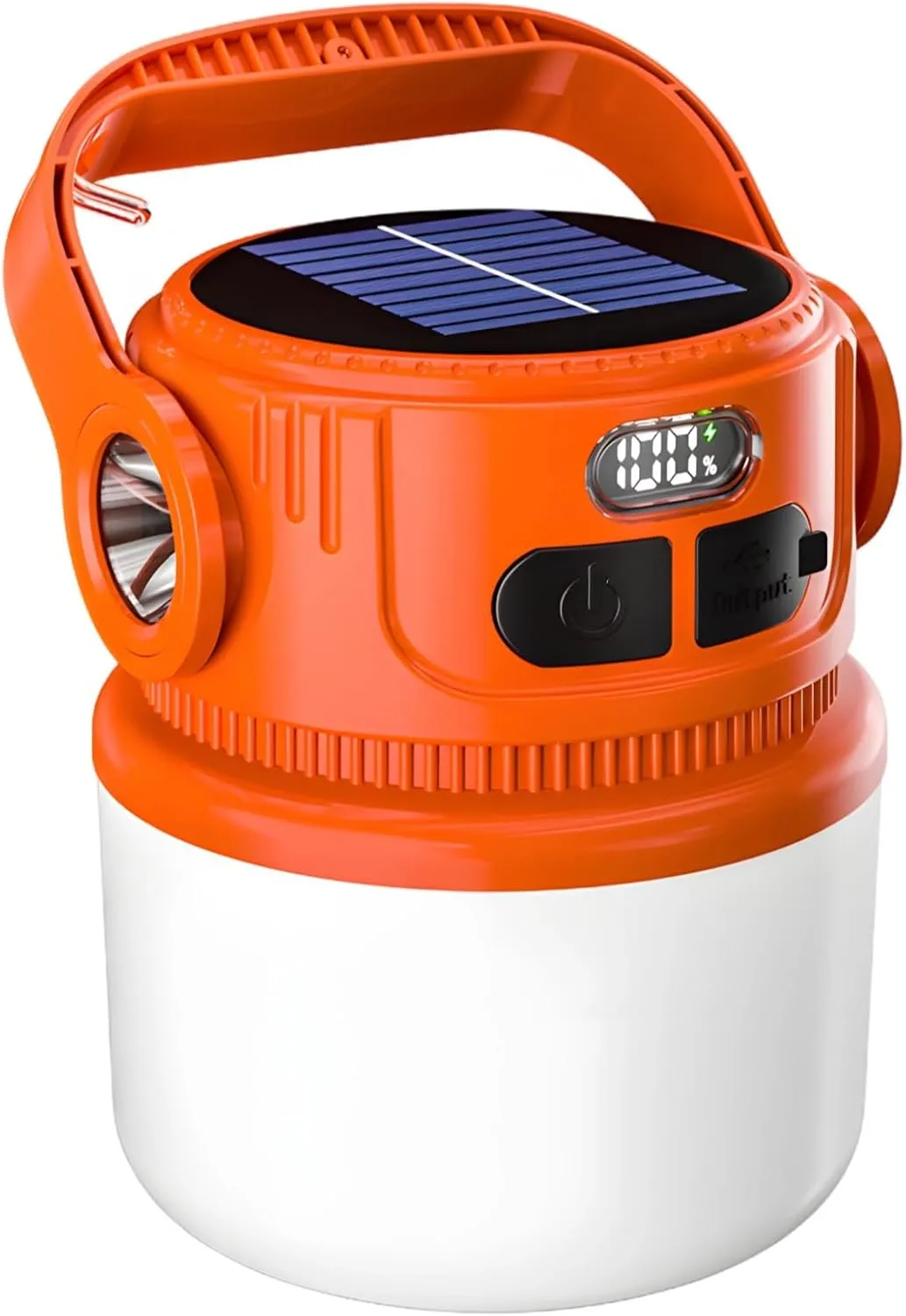 Rechargeable Solar Led Lantern for Camping, 6-Level Light Modes, Solar & USB Powered for Stalls, Camping & Emergency