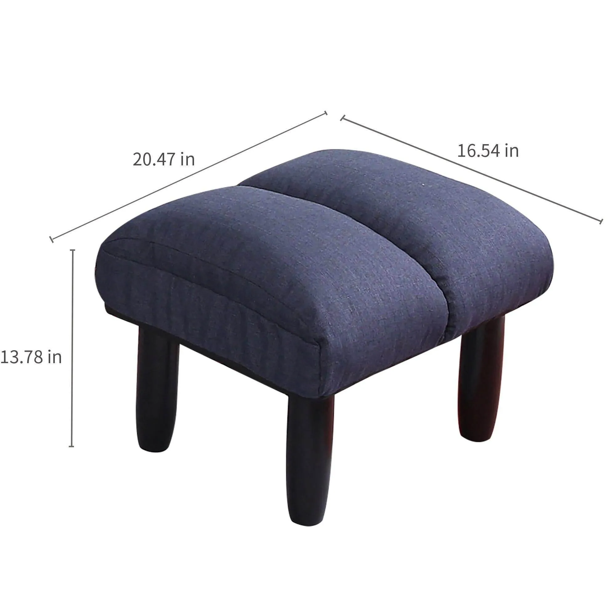 Reclining Floor Chair with Ottoman - Multi-Functional Lounge Seat