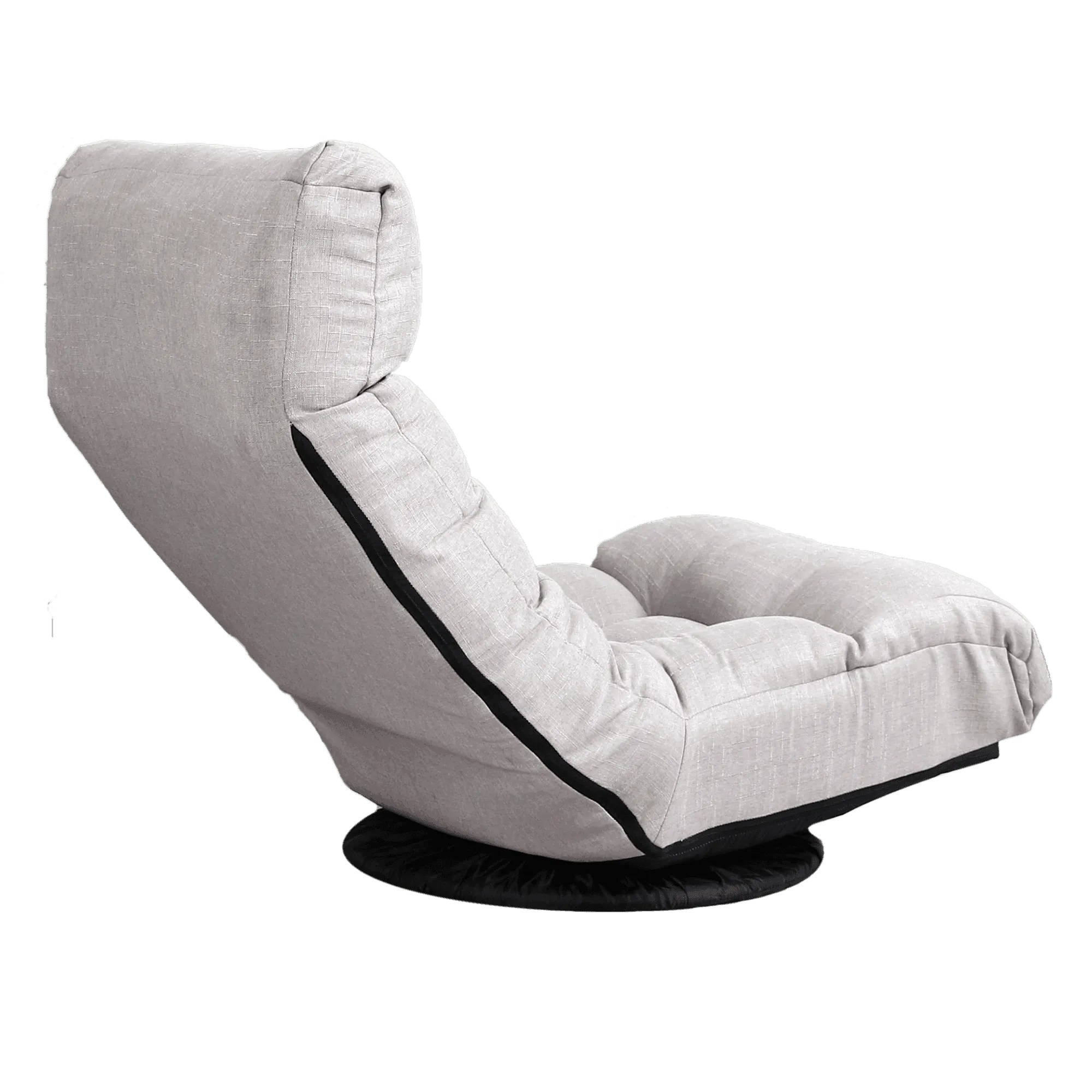 Reclining Floor Chair with Ottoman - Multi-Functional Lounge Seat