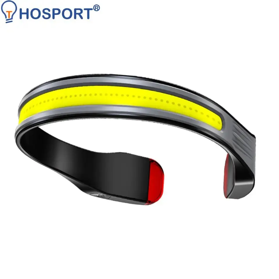 Red Warning Tail Light Waterproof USB Rechargeable Camping Fishing Head Lamp Lantern for Adventure Night Cycling Emergency