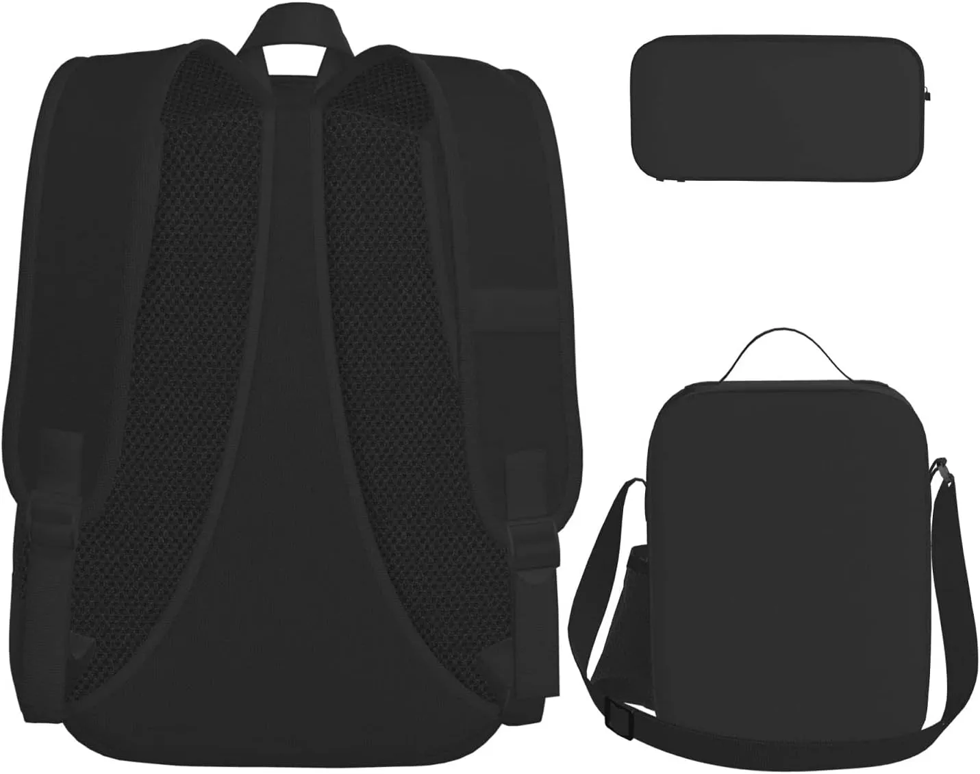 Red Wine Cellar Lightweight Print Backpack Pencil Case Insulated Lunch Bag Combination Three-Piece Suit,Daypack