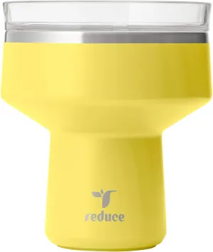 Reduce Saltini 16 oz Cocktail Tumbler - Insulated Margarita Tumbler with Lid - Keeps Drinks Cold for 10 Hours - 360 Sippable Martini Glass Alternative - Shatterproof, Perfect for Parties - Pina Colada