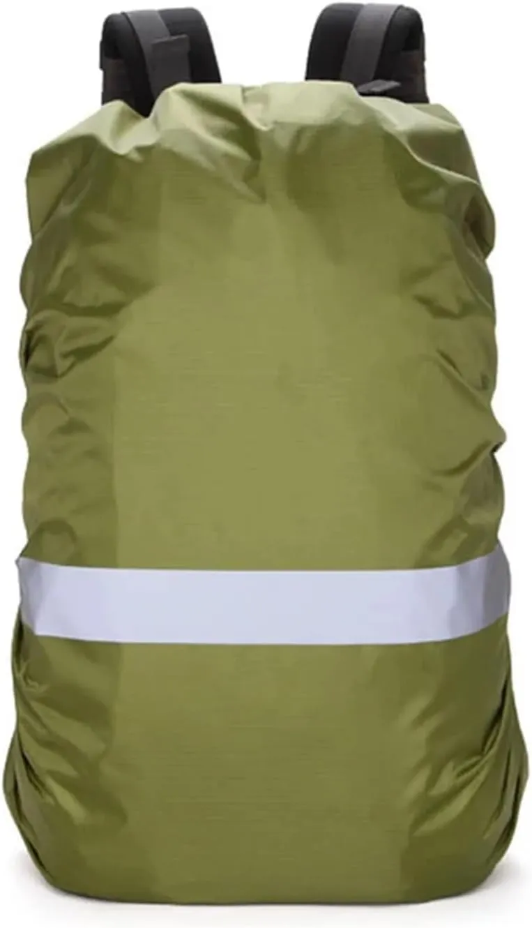 Reflective Rain Cover Backpack 20L 35L 45L 60L Bag Camo Outdoor Camping Hiking Climbing Raincover(20L,Type C-Orange)