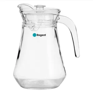 Regent Glass Water Jug With Clear Lid 1.3lt 10367