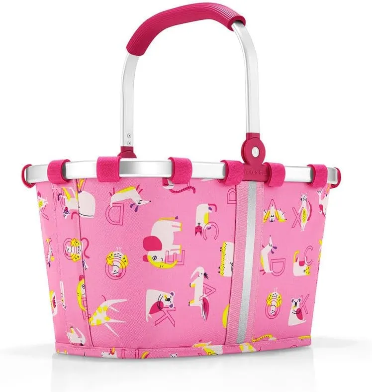 reisenthel Carrybag XS Kids, Extra Small Collapsible Basket, ABC Friends Pink