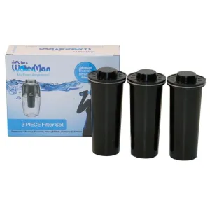 Replacement Filters for Mini Waterman 600ml & MyWater Jug - 3pk Black