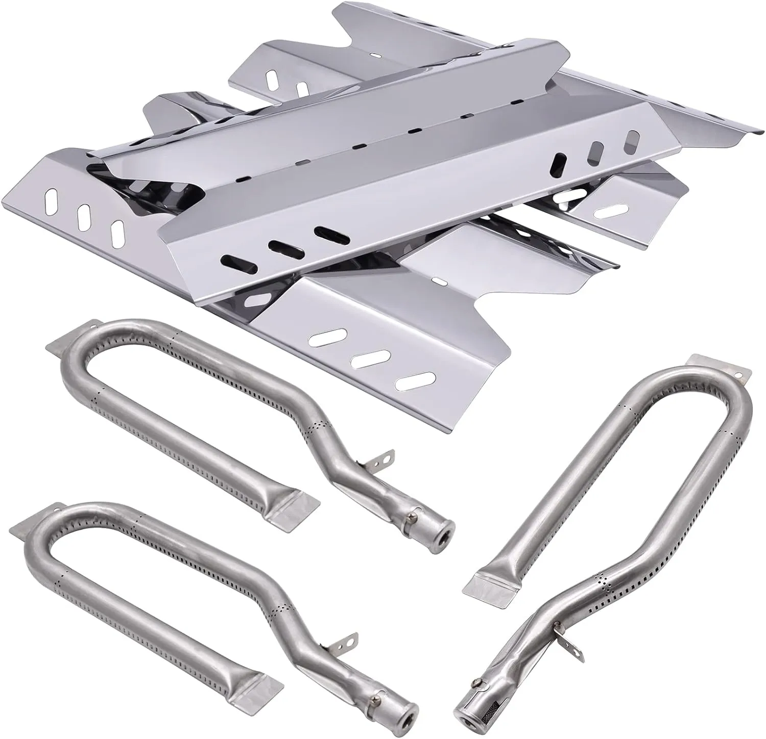 Replacement Parts for Members Mark BQ06042-1 BQ05046-6 BQ05046-6-A BQ05046-6A, Sam's Club, Outdoor Gourmet Gas Grill Models, Burner Tube, Steel Heat Plate Burner Cover