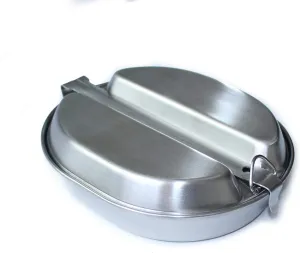 Reproduction WW2 US Military Mess Kits G.I. Lunch Box Stainless Material Collection Outdoor Sports