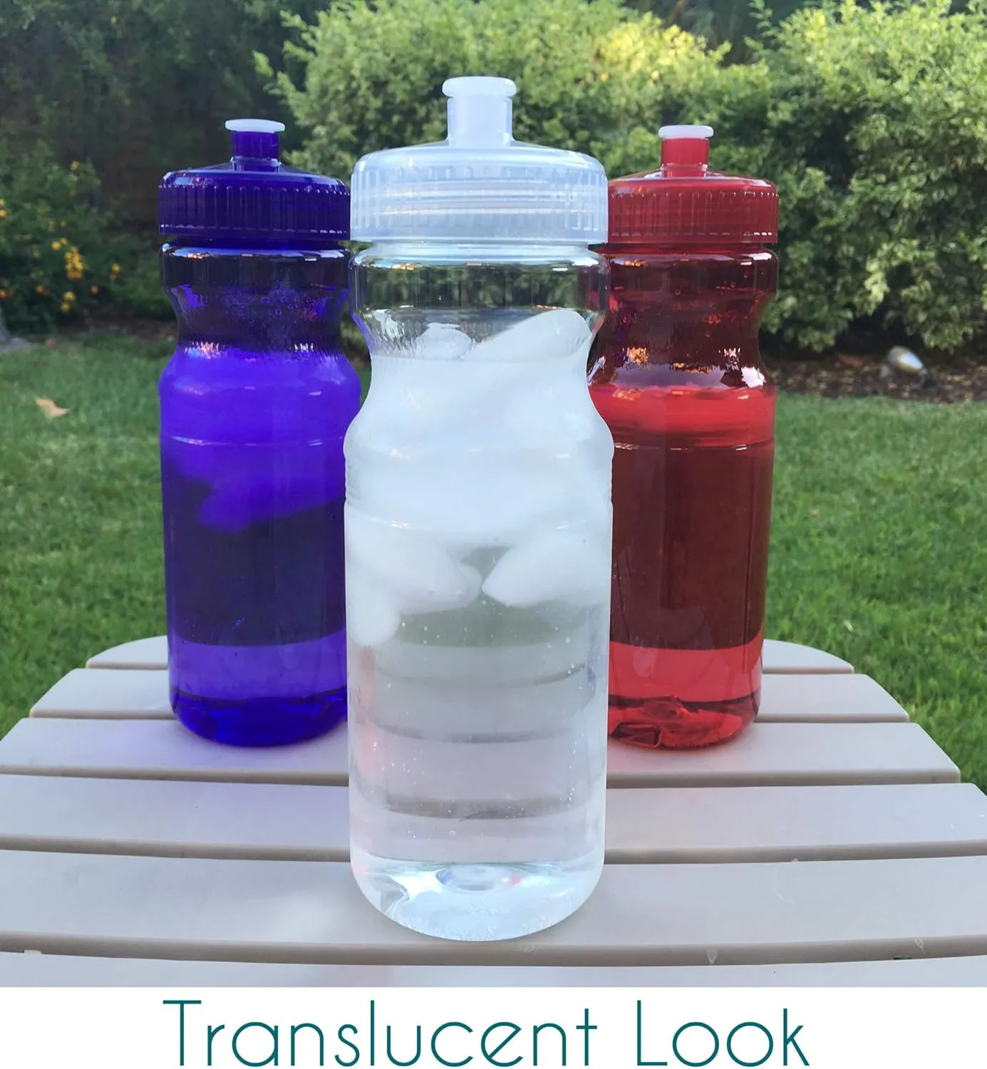 Rolling Sands BPA-Free 24 Ounce Water Bottles, Bulk 100 Pack, Made in USA