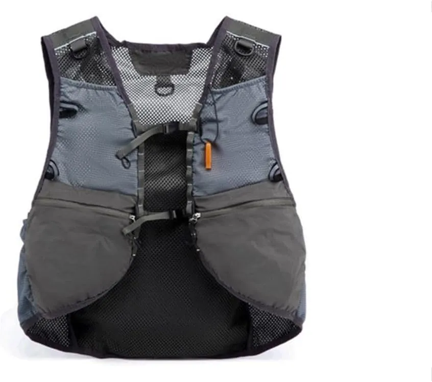 Runner Hydration Pack with Multiple Pocket Mesh Back Hooks Trail Running Outdoor Lightweight Breathable
