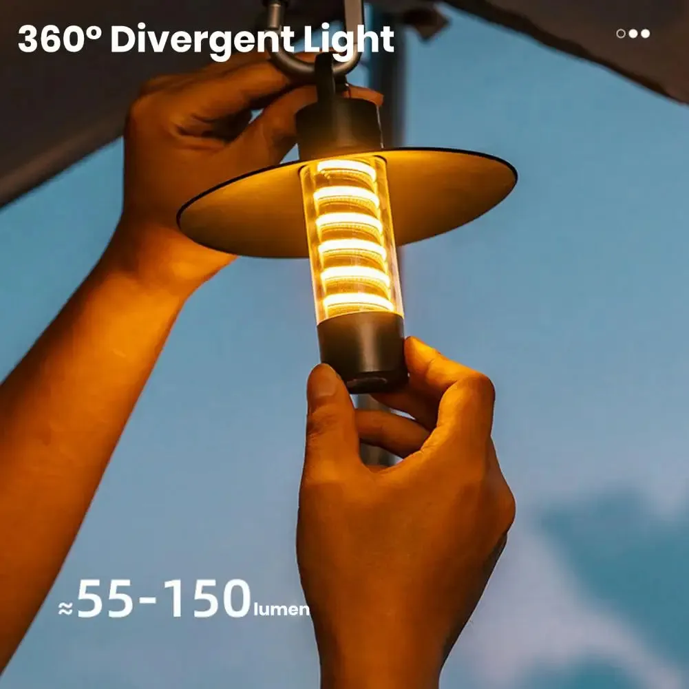 Safe Camping Light Super Bright Led Camping Lantern for Hiking Fishing Emergencies Dimmable Waterproof Rechargeable Tent Light