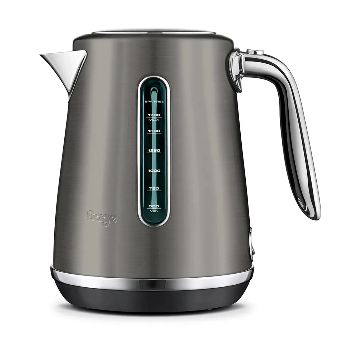 Sage The Soft Top Luxe 1.7L 2400W Kettle - Black Stainless Steel | SKE735BST4GUK1