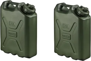 Scepter BPA Durable 5 Gallon 20 Liter Portable Military Water Storage Container for Camping, Outdoors and Emergency Management