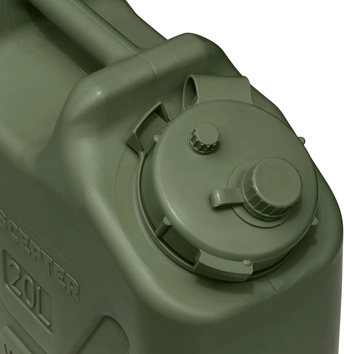 Scepter BPA Durable 5 Gallon 20 Liter Portable Military Water Storage Container for Camping, Outdoors and Emergency Management