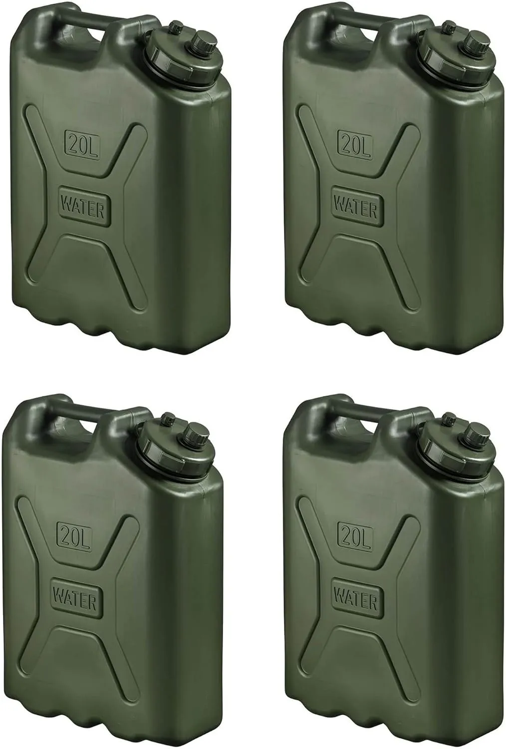 Scepter BPA Durable 5 Gallon 20 Liter Portable Military Water Storage Container for Camping, Outdoors and Emergency Management