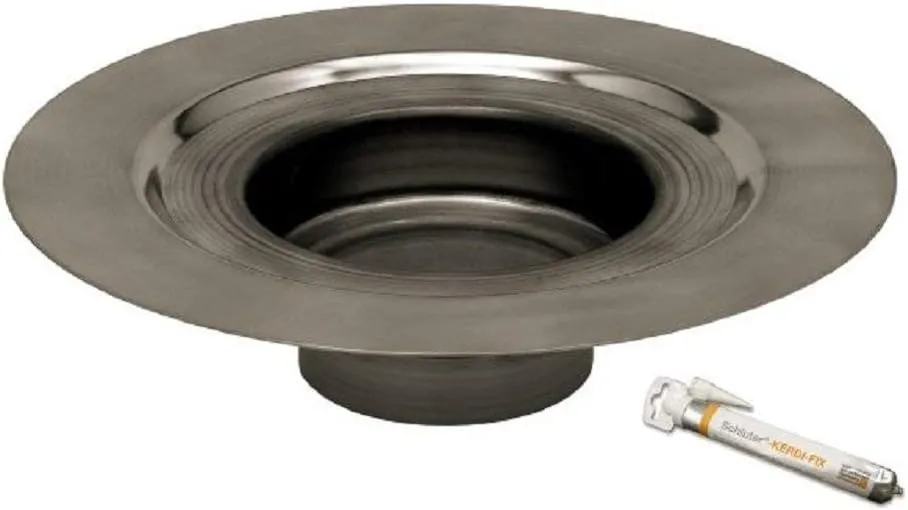 Schluter Systems Kerdi Flange Kits 2" or 3" Drain Outlet (KD2/E/FL 2" SS no-hub outlet)