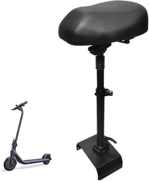 Seat Attachment Compatible with Ninebot E-Series/E2-Series/C-Series/F-Series/G-Series Electric Scooter Foldable Adjustable Height Shock Absorbing Soft Seat Saddle
