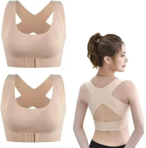 Secret Lane Bare Bralette,Jamila Bra,Support Bras for Women Full Coverage and Lift,Push Up Padded Back Cross Lift Bras