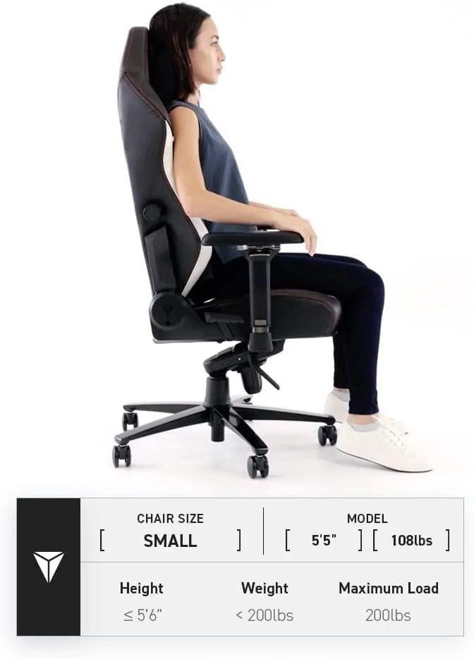 Secretlab Titan Evo Akali Gaming Chair - Reclining - Ergonomic & Comfortable Computer Chair with 4D Armrests - Magnetic Head Pillow & Lumbar Support - Small - Black - Leatherette