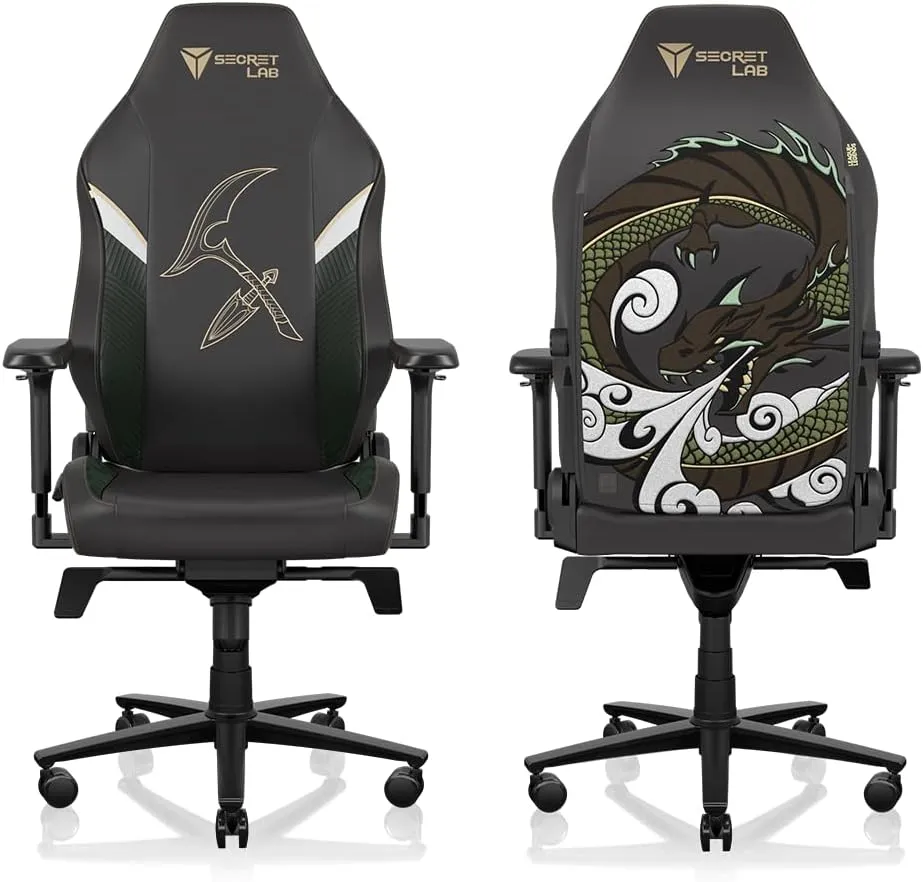 Secretlab Titan Evo Akali Gaming Chair - Reclining - Ergonomic & Comfortable Computer Chair with 4D Armrests - Magnetic Head Pillow & Lumbar Support - Small - Black - Leatherette