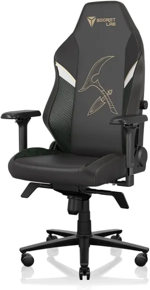 Secretlab Titan Evo Akali Gaming Chair - Reclining - Ergonomic & Comfortable Computer Chair with 4D Armrests - Magnetic Head Pillow & Lumbar Support - Small - Black - Leatherette