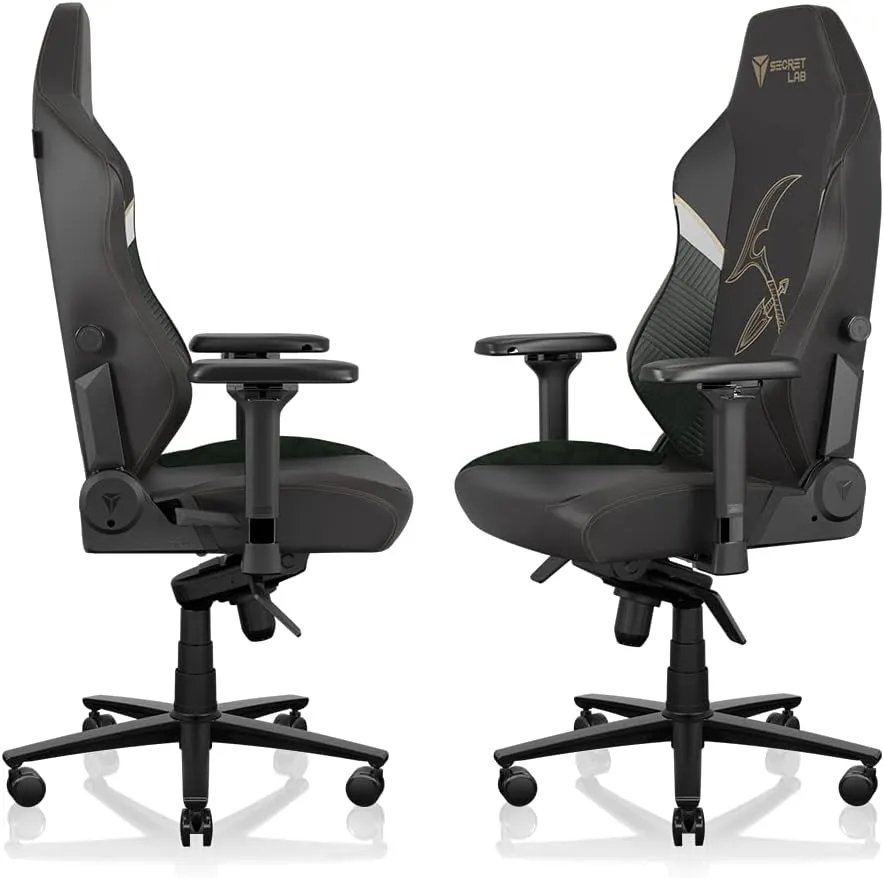 Secretlab Titan Evo Akali Gaming Chair - Reclining - Ergonomic & Comfortable Computer Chair with 4D Armrests - Magnetic Head Pillow & Lumbar Support - Small - Black - Leatherette