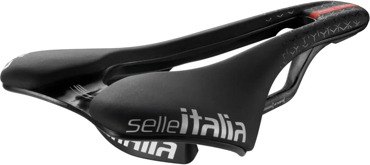 Selle Italia Selitaria SLR Boost Kit Carbonio Pro Team Super Flow Pro Team S 130 x 248 mm SLR Boost PRO Team 6.1 Kit Carbon Superflow S 130 x 248 mm, Black