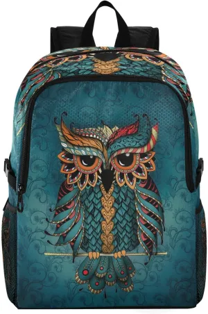senya Lightweight Packable Backpack Travel Hiking Daypack Foldable Backpack Indian Cute Owl for Men Women