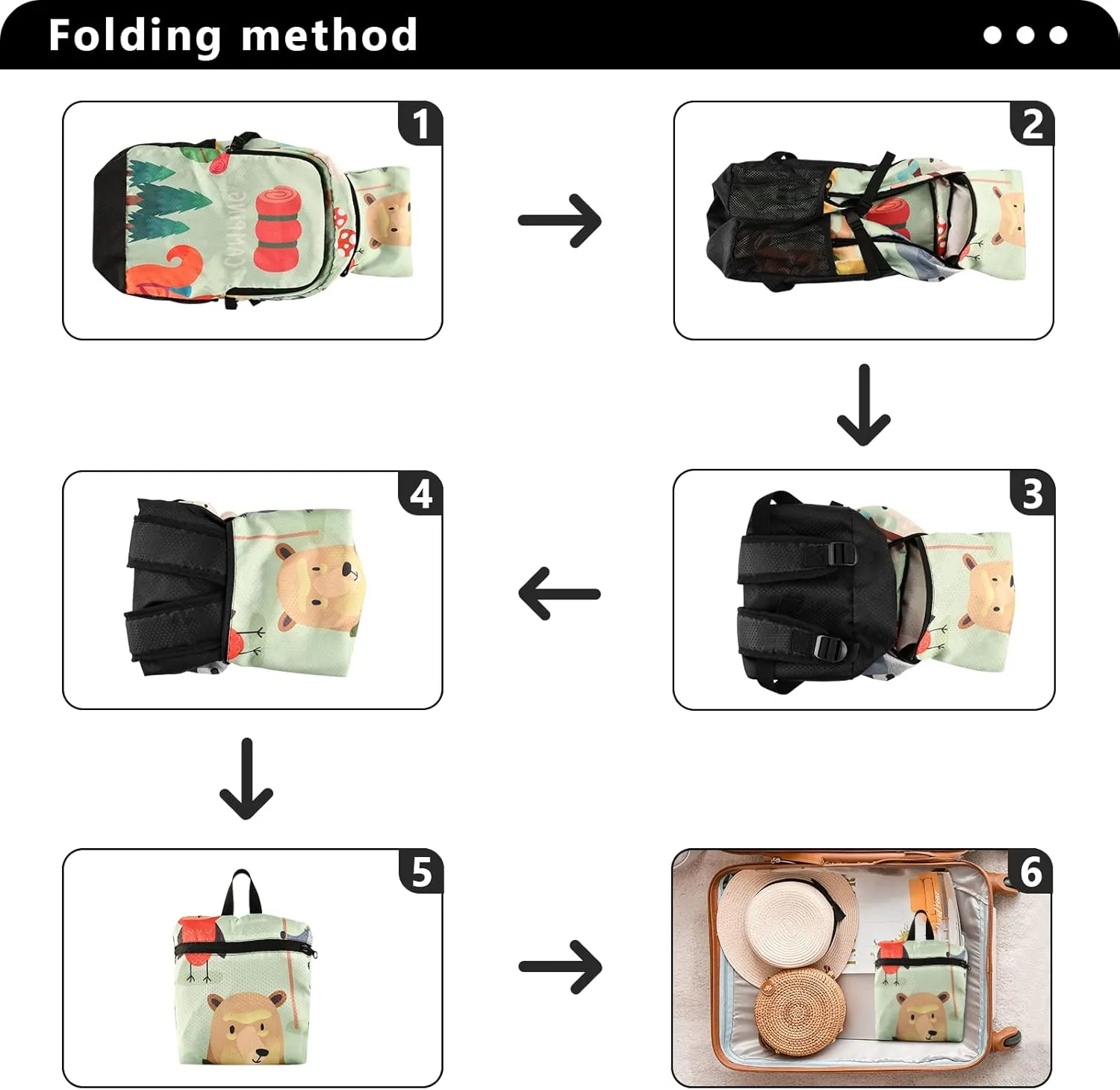 senya Lightweight Packable Backpack Travel Hiking Daypack Foldable Backpack Indian Cute Owl for Men Women