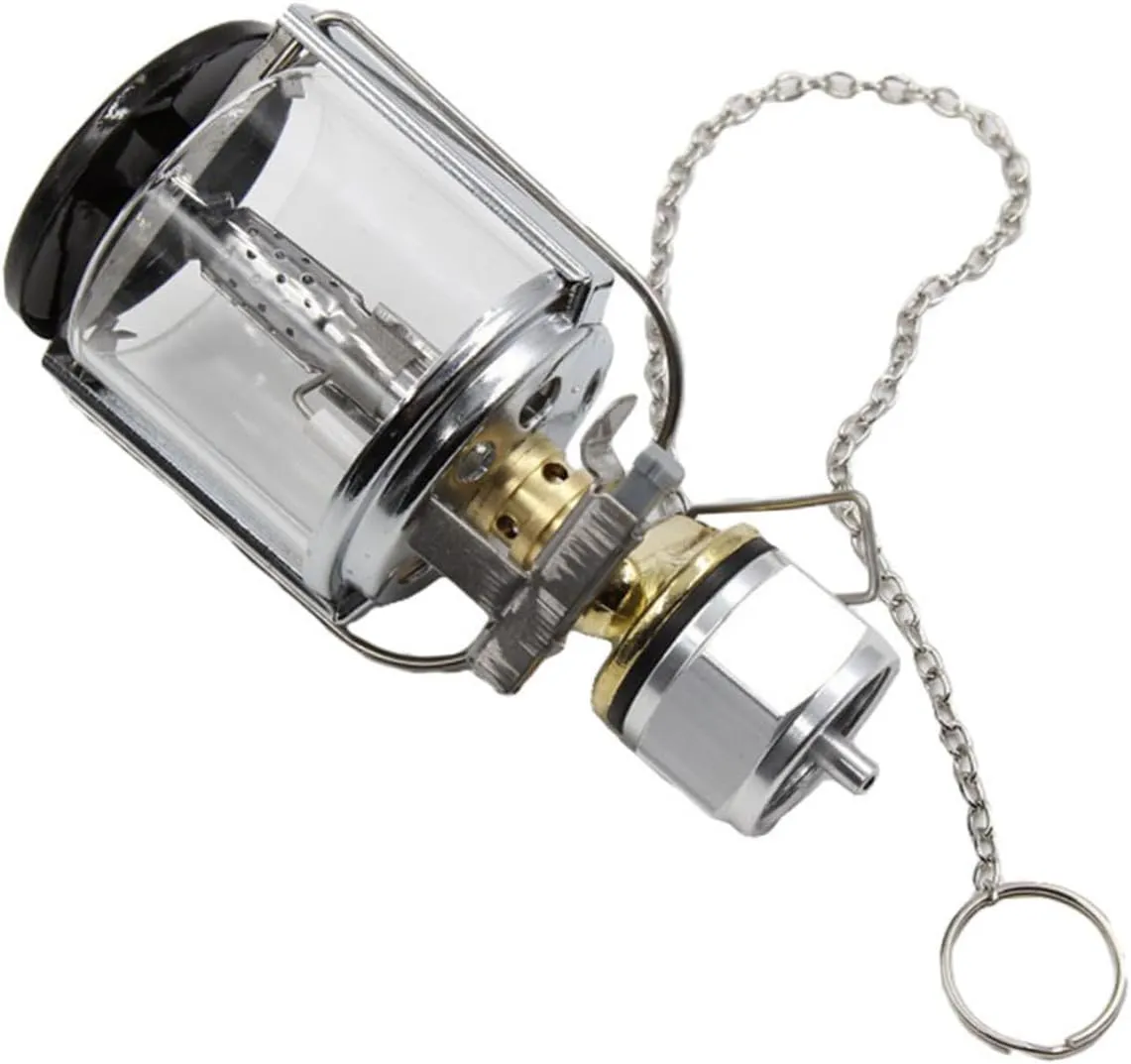 Set of 2 Propane Lanterns Led Camping Lanterns Case Cover Gas Lamps for Outdoor Emergency