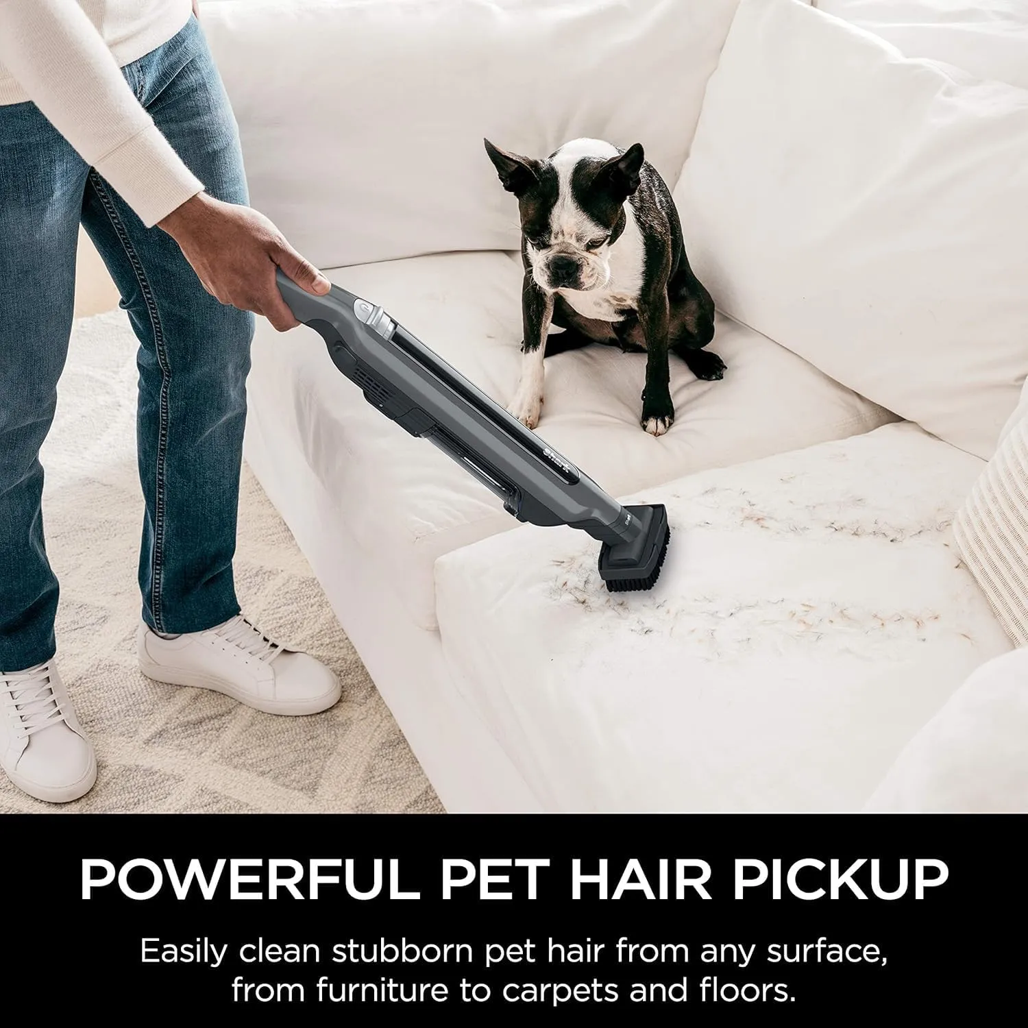 Shark WANDVAC System WS632 Ultra-Lightweight Powerful Cordless Stick Vacuum with Charging Dock, Grey (Renewed)