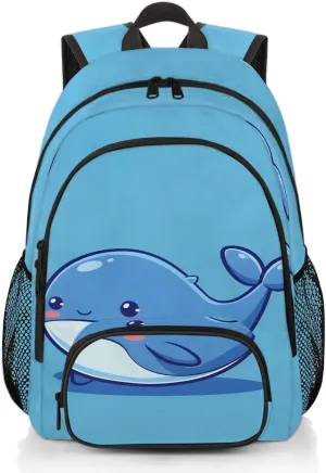Sharks Pattern Carry on Travel Backpack for Women Men Water resistant Lightweight Rucksack Backpack for Weekender Casual Work Hiking Sea Fish Sharks