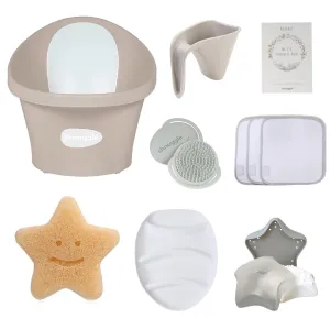 Shnuggle Baby Bath Essentials Bundle - Taupe
