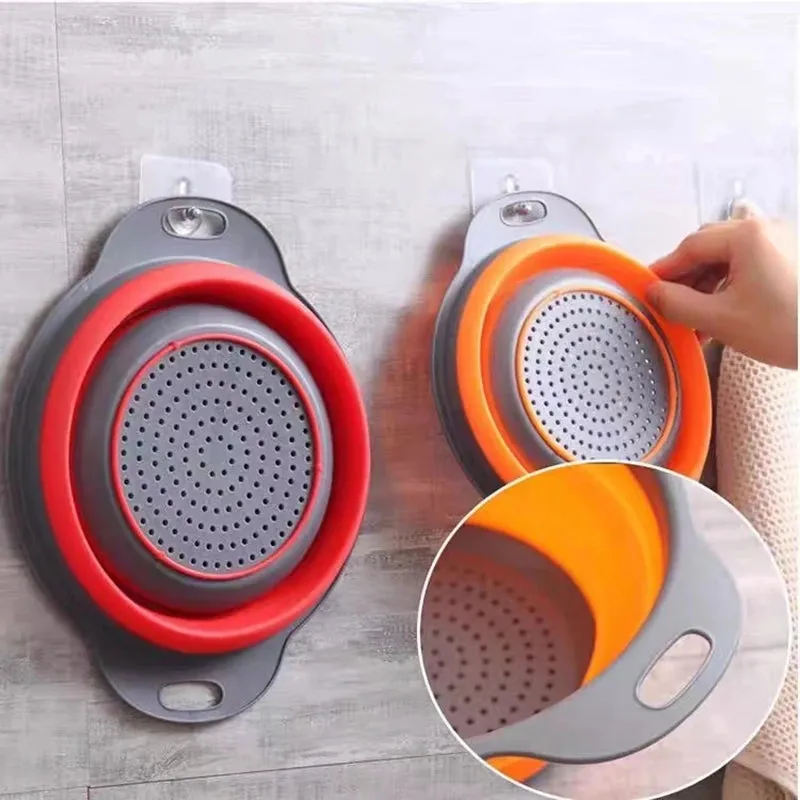 Silicone Round Collapsible Colander